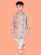 Fawn Cotton Blend Kurta Pyjama Set for Boys