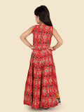 Elegant Red Ghagra Choli Set with Dupatta for Girls