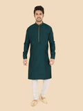 Satin Silk Kurta Suit Set for Men