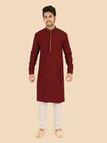 Satin Silk Kurta Suit Set for Men