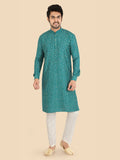 Men's Traditional Cotton Blend Kurta Pyjama Set – Style Peacock