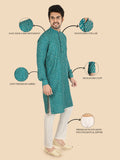 Men's Traditional Cotton Blend Kurta Pyjama Set – Style Peacock