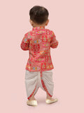Charming Pink Dhoti Kurta Set for Boys – Traditional Festive Ensemble