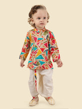 Vibrant Multi-Color Indian Dhoti Set for Boys – Festive Ethnic Wear
