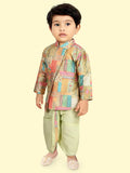 Elegant Pista Green Dhoti Kurta Set for Boys – Festive Indian Outfit