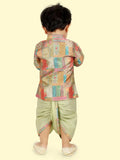 Elegant Pista Green Dhoti Kurta Set for Boys – Festive Indian Outfit