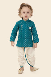 Sea Green Indian Dhoti Set for Newborn to 9 years Boys