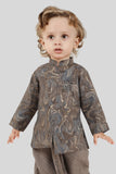 Charcoal Grey Indian Dhoti Set for Boys