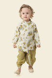 Emerald Green Indian Dhoti Set for boys