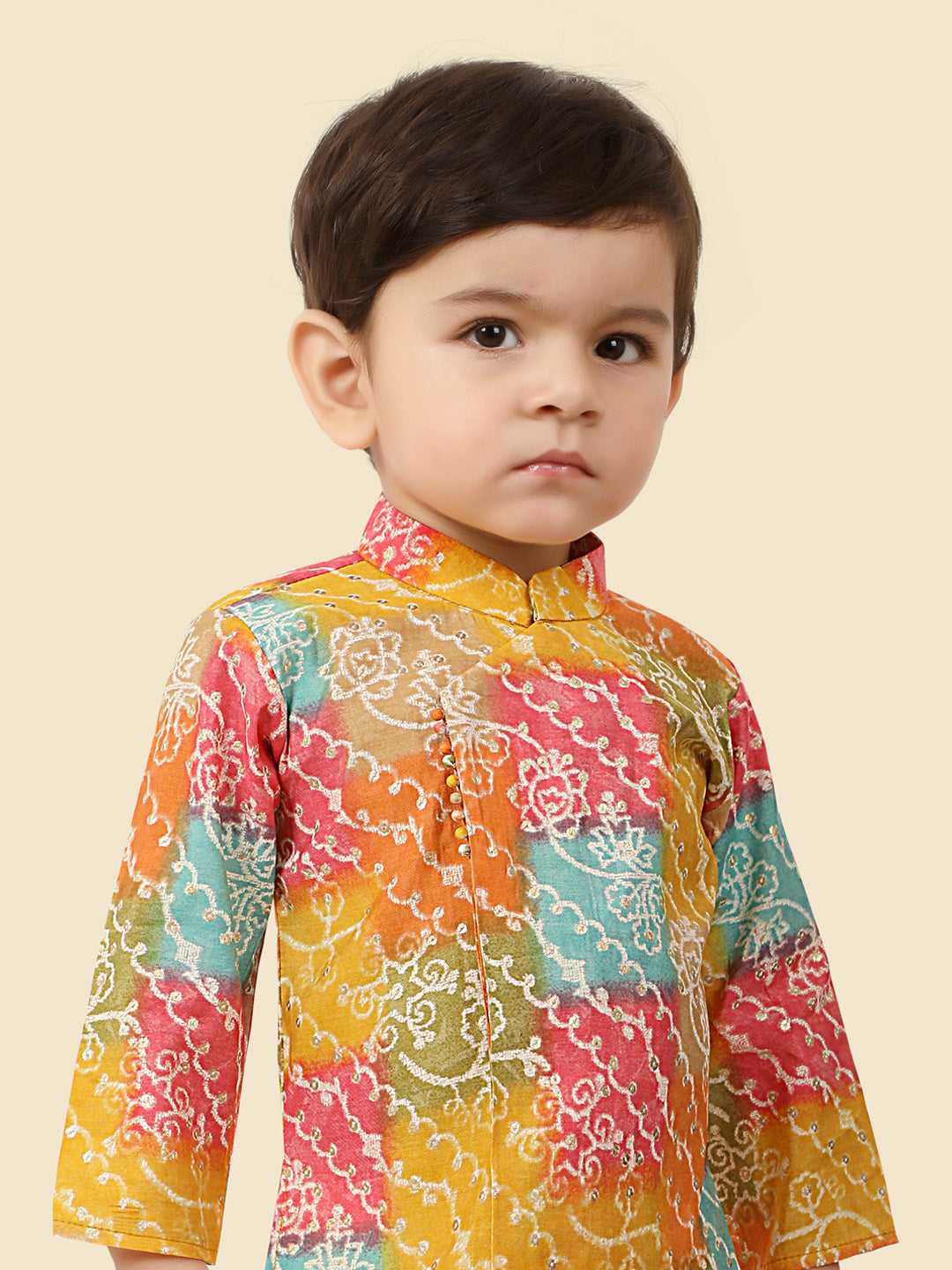 Multi Colour Kurta Dhoti Set