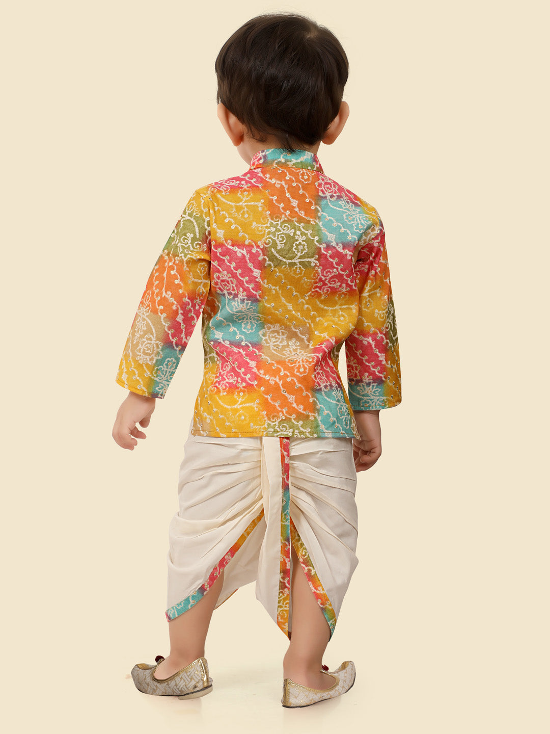 Multi Colour Kurta Dhoti Set