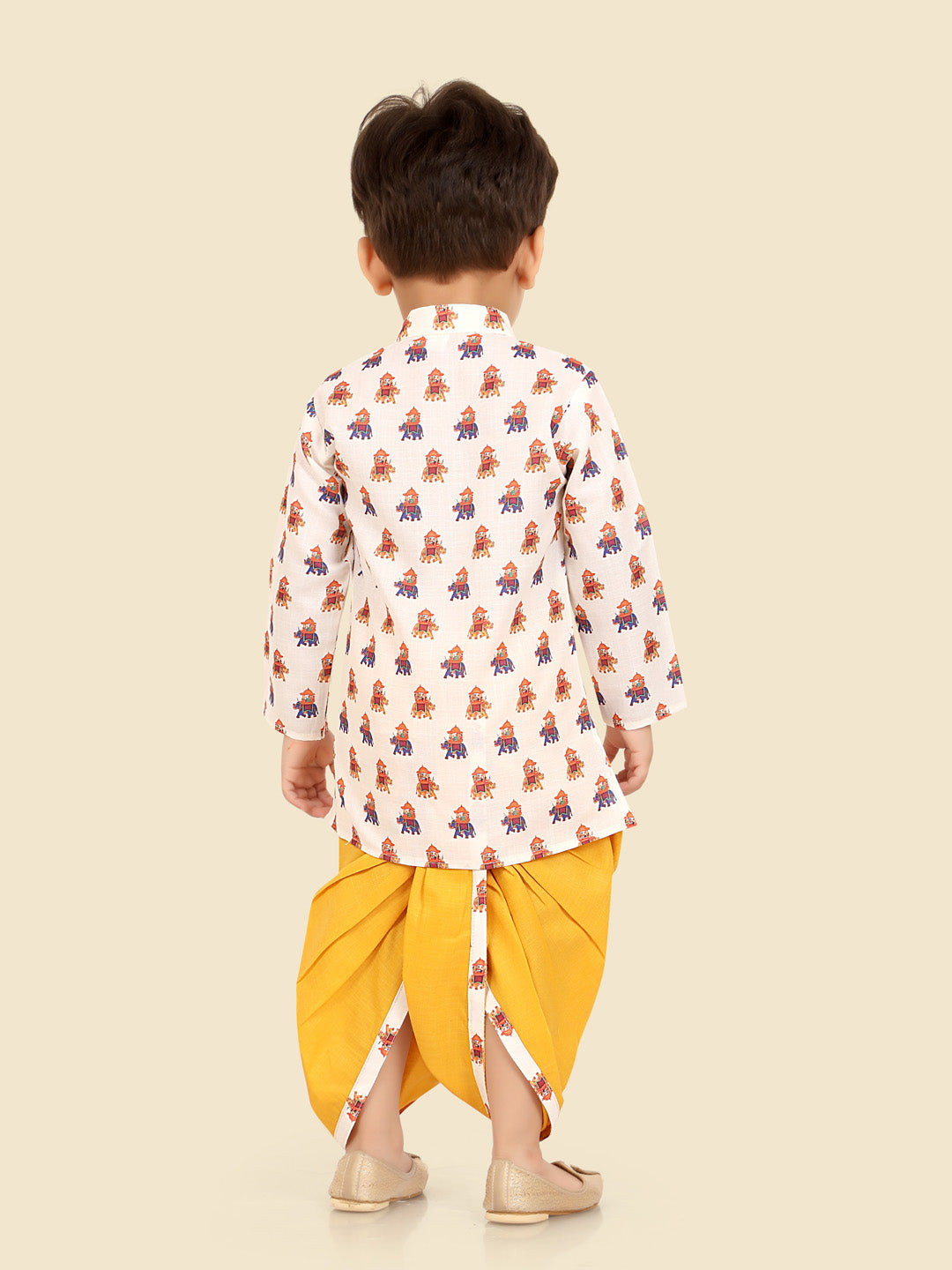 Gold Kurta Dhoti Set