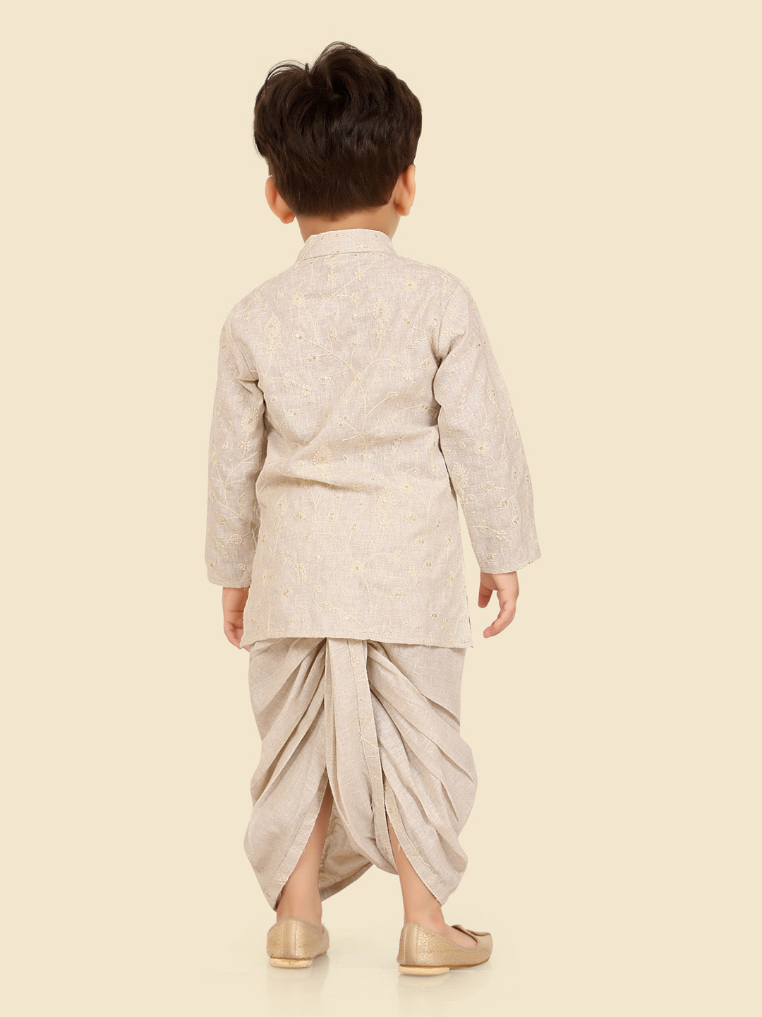 Natural Cotton Kurta Dhoti Set