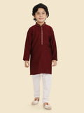 Classic Cotton Silk Kurta Pyjama Set for Boys