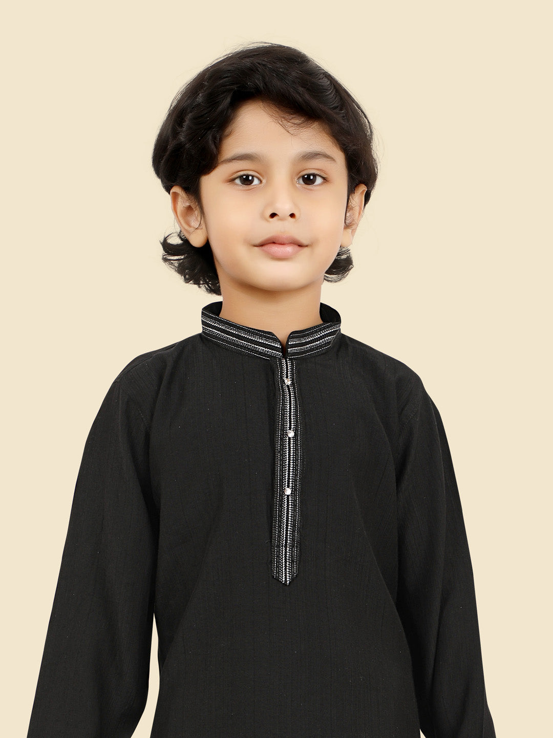 Classic Cotton Silk Kurta Pyjama Set for Boys