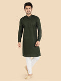 Men's Cotton Blend Kurta Pyjama Set