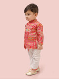 Charming Pink Dhoti Kurta Set for Boys – Traditional Festive Ensemble