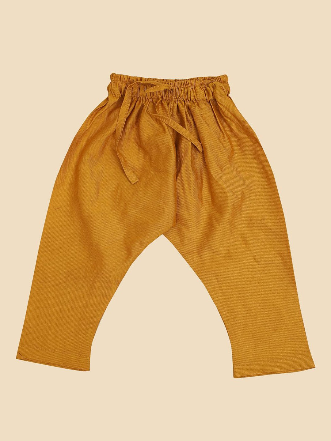 Mustard Boys Kurta Set with Pyjamas & Motifs Printed Jacket