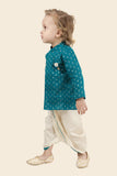 Sea Green Indian Dhoti Set for Newborn to 9 years Boys