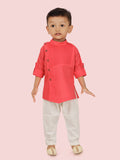 Carrot FusionKurta Set with Long Sleeve Kurta & Pant style Pyjama for Boys