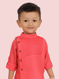 Carrot FusionKurta Set with Long Sleeve Kurta & Pant style Pyjama for Boys