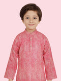 Toamto  Printed Sequence Kurta Set with Long Sleeve Kurta & Pant style Pyjama For Boys