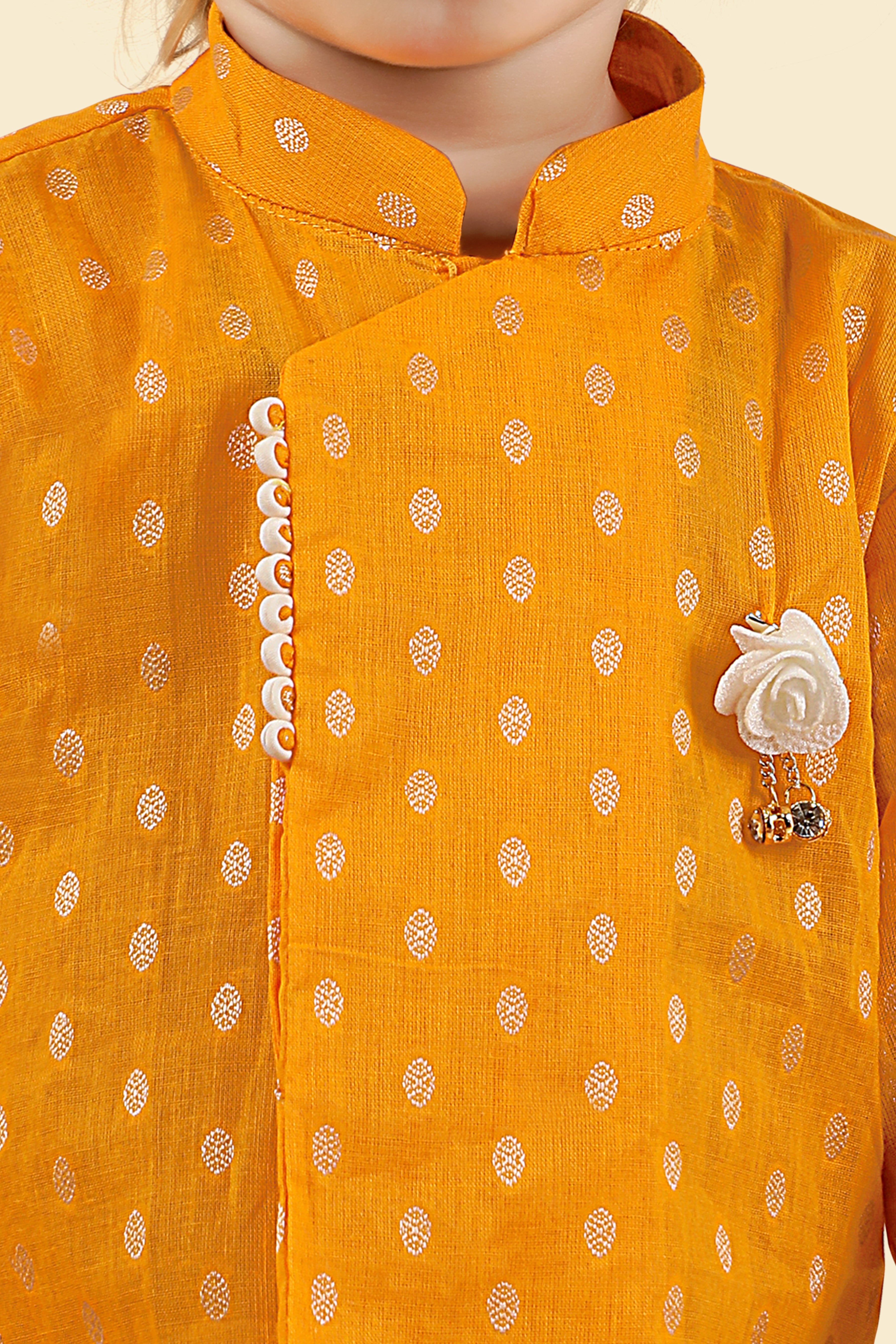 Shimmering Gold Indian Dhoti Set for Infants & boys till 9 Years