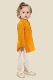 Gleaming Gold Indian Kurta Set for Boys