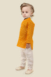 Gleaming Gold Indian Kurta Set for Boys