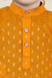 Gleaming Gold Indian Kurta Set for Boys