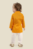 Gleaming Gold Indian Kurta Set for Boys