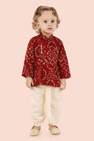 Classic Indian Maroon Dhoti Set for boys