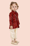 Classic Indian Maroon Dhoti Set for boys