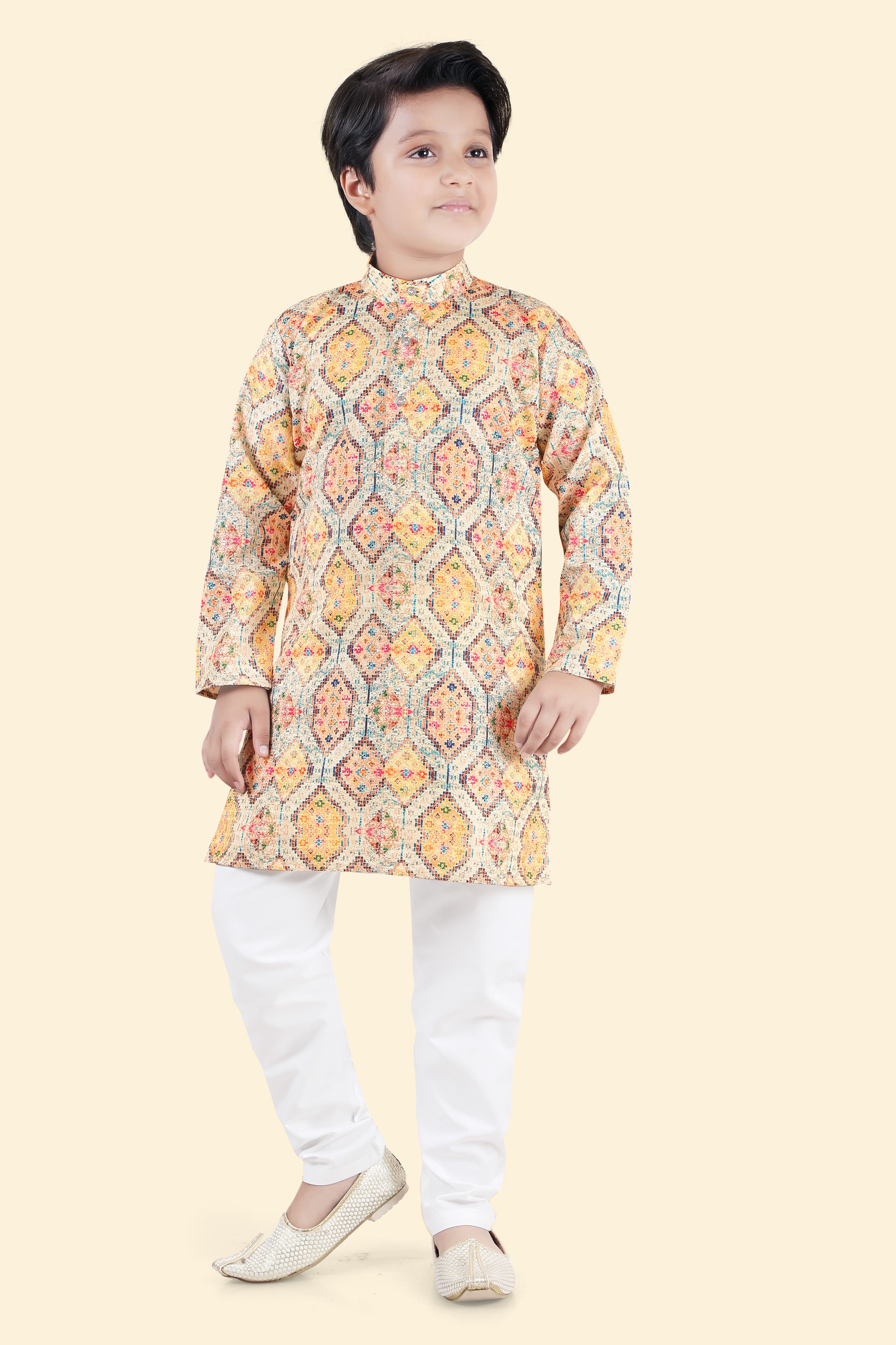 Radiant Gold Kurta Set for boys
